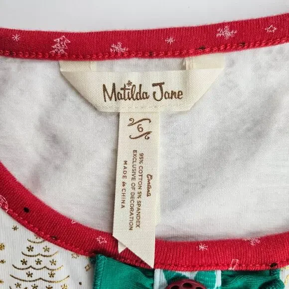 Matilda Jane Yuletide Memories Holiday Tunic Top Size 6 - Picture 5 of 6